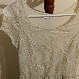 Lacy nude dress